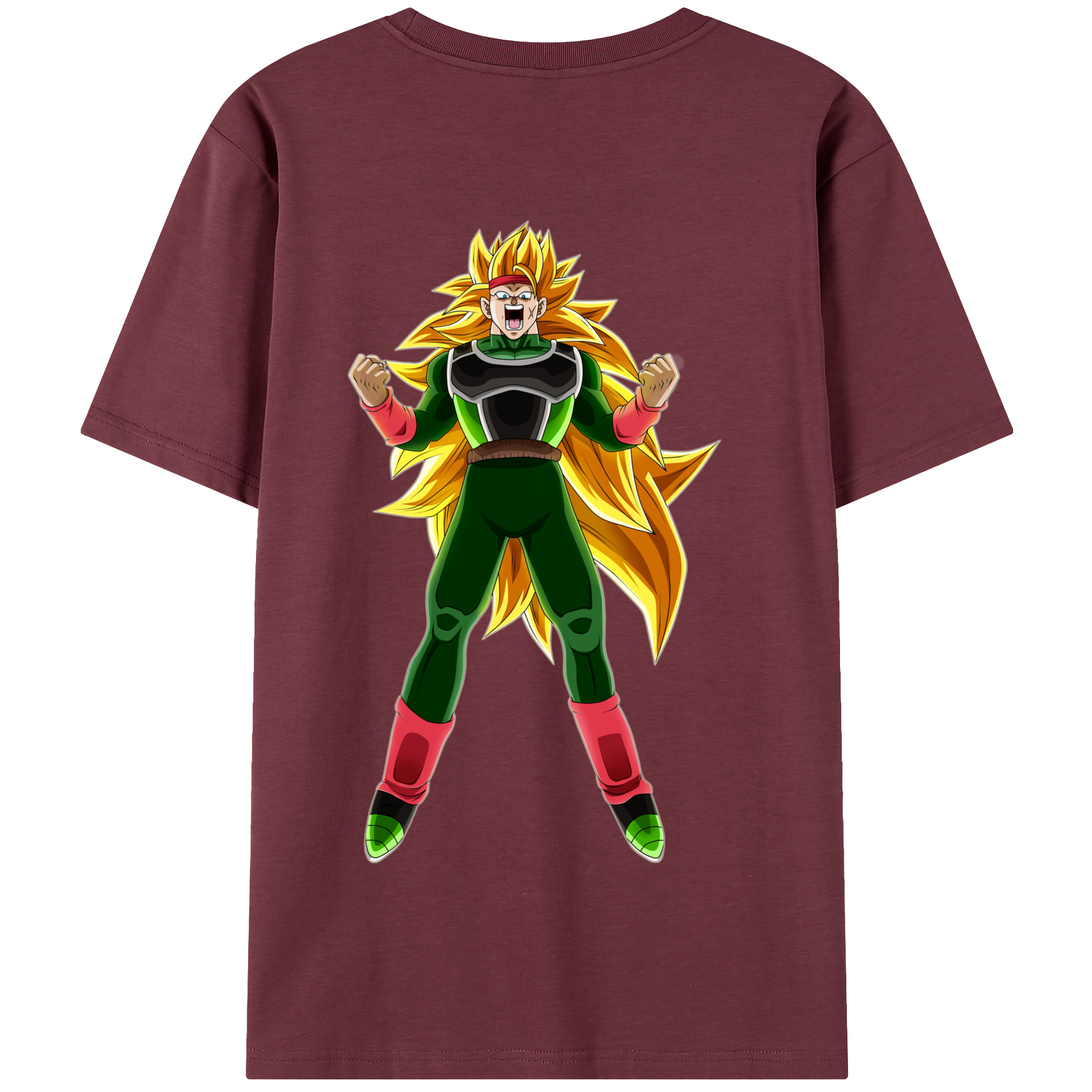 （画像用） ドラゴンボール ブロリー DRAGON BALL Broli 綿100％半袖Tシャツ（背面プリント）